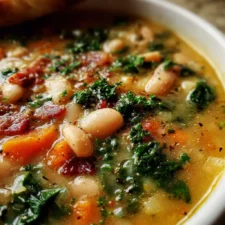 Tuscan White Bean Soup: Easy Recipe with Turkey Bacon Twist