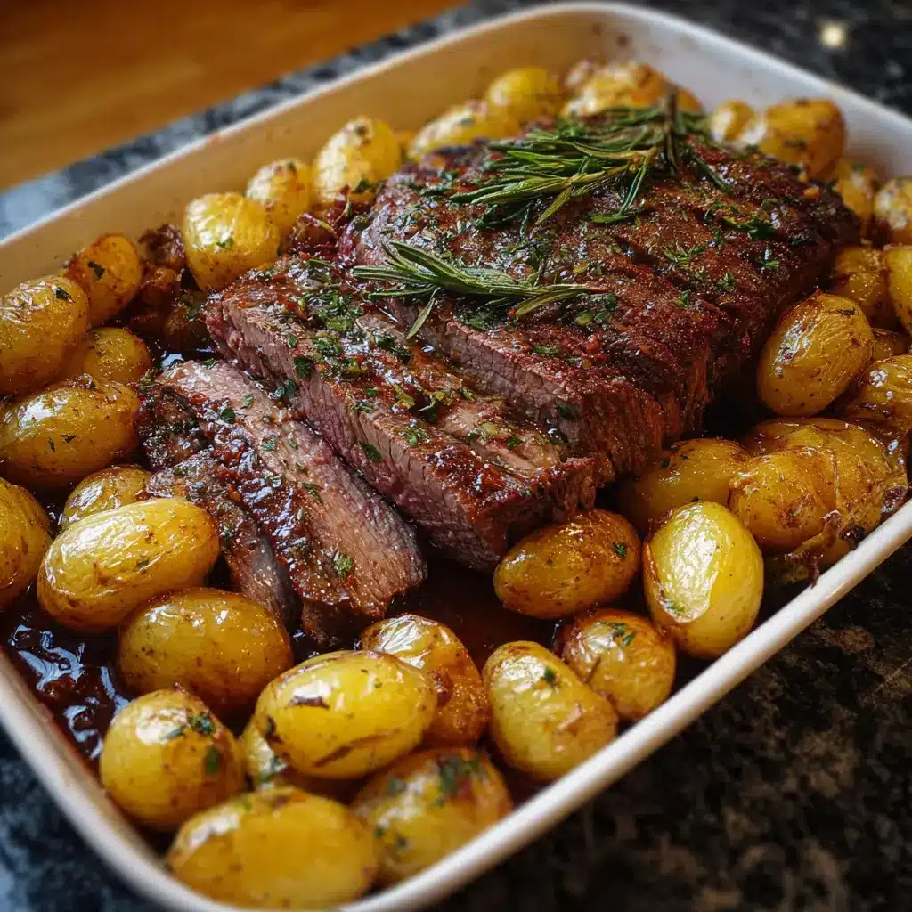 Roast Flank Steak with Potatoes