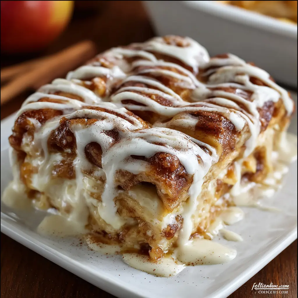 Cinnamon Roll Apple “Lasagna”