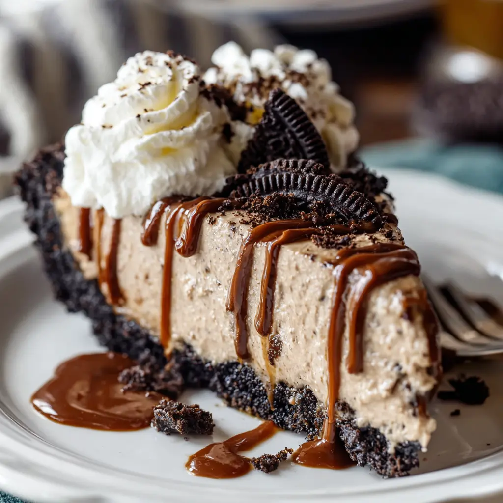 Mudslide Pie with Oreo Cookie Crust