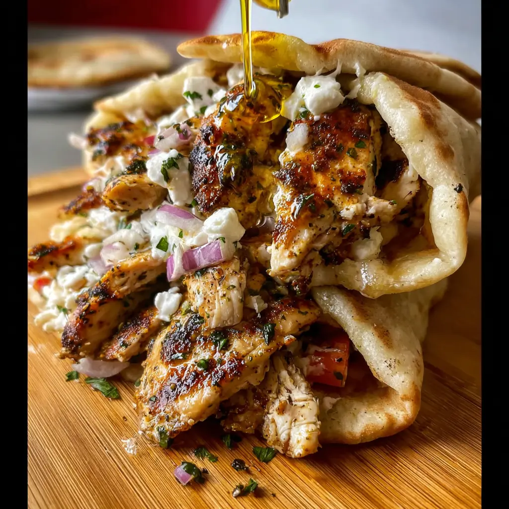 Greek Chicken Gyros