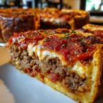 Deep-Dish Hamburger, Beef Sausage & Pepperoni Pie