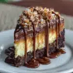 German Chocolate Brownie Cheesecake