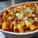 Cheesy Baked Rigatoni Pasta