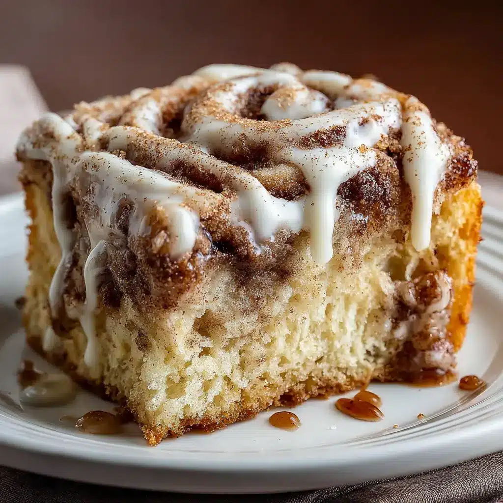Cinnamon Roll Poke Cake
