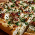 Roasted Garlic White Chicken Pizza