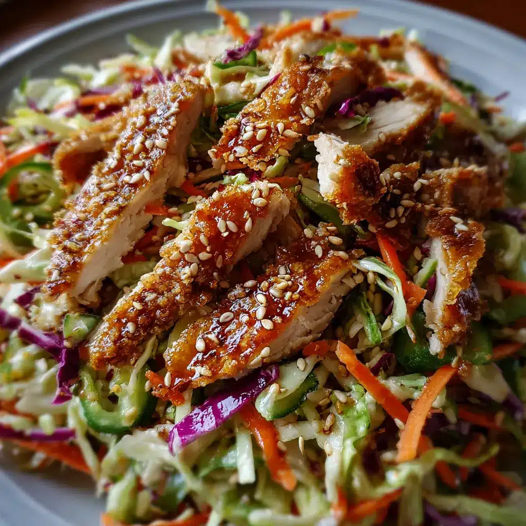 Crunchy Sesame Ginger Chicken Slaw