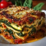 Zucchini Spinach Vegetarian Lasagna