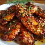 Hot Honey Peach Wings