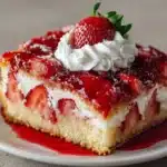 Strawberry Earthquake Cake