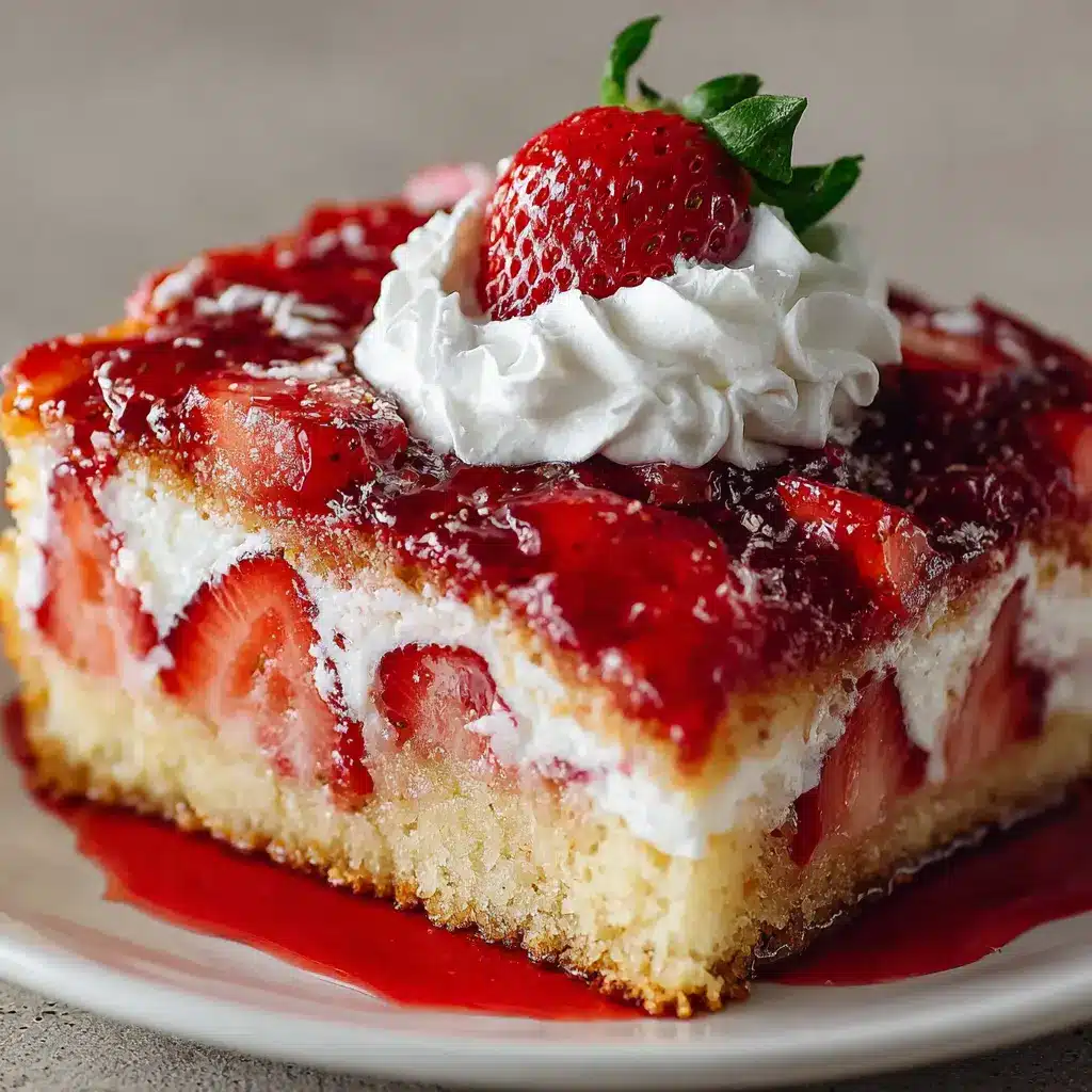 Strawberry Earthquake Cake