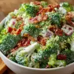 Creamy Broccoli Salad with Turkey Bacon