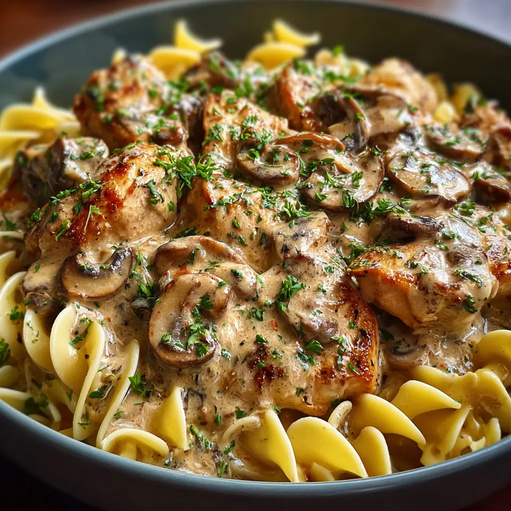 Chicken Mushroom Stroganoff