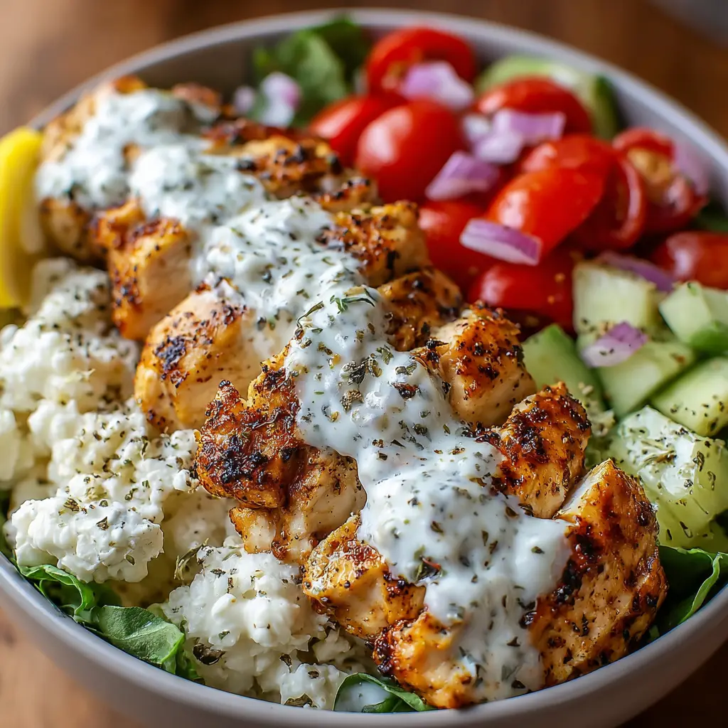 Lemon Pepper Ranch Chicken Cottage Cheese Bowls