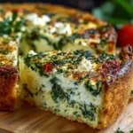 Mediterranean Spinach & Feta Quiche