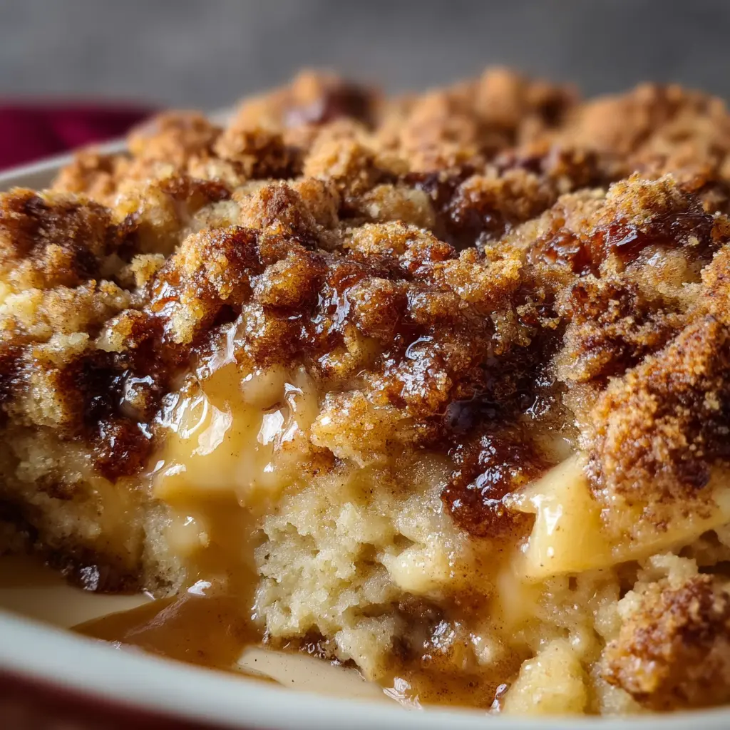 Cinnamon Apple Cottage Cheese Crumble Bake