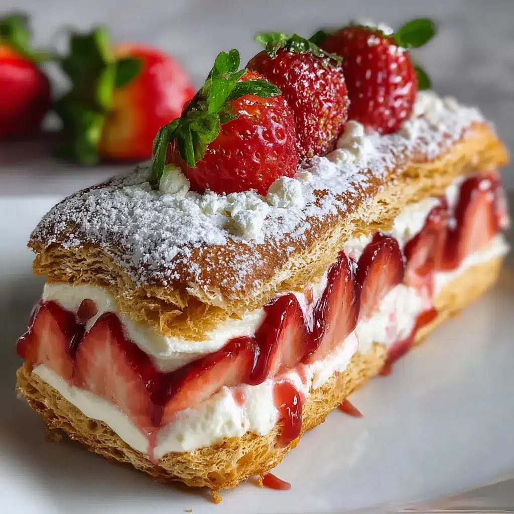 Strawberry Éclair Cake