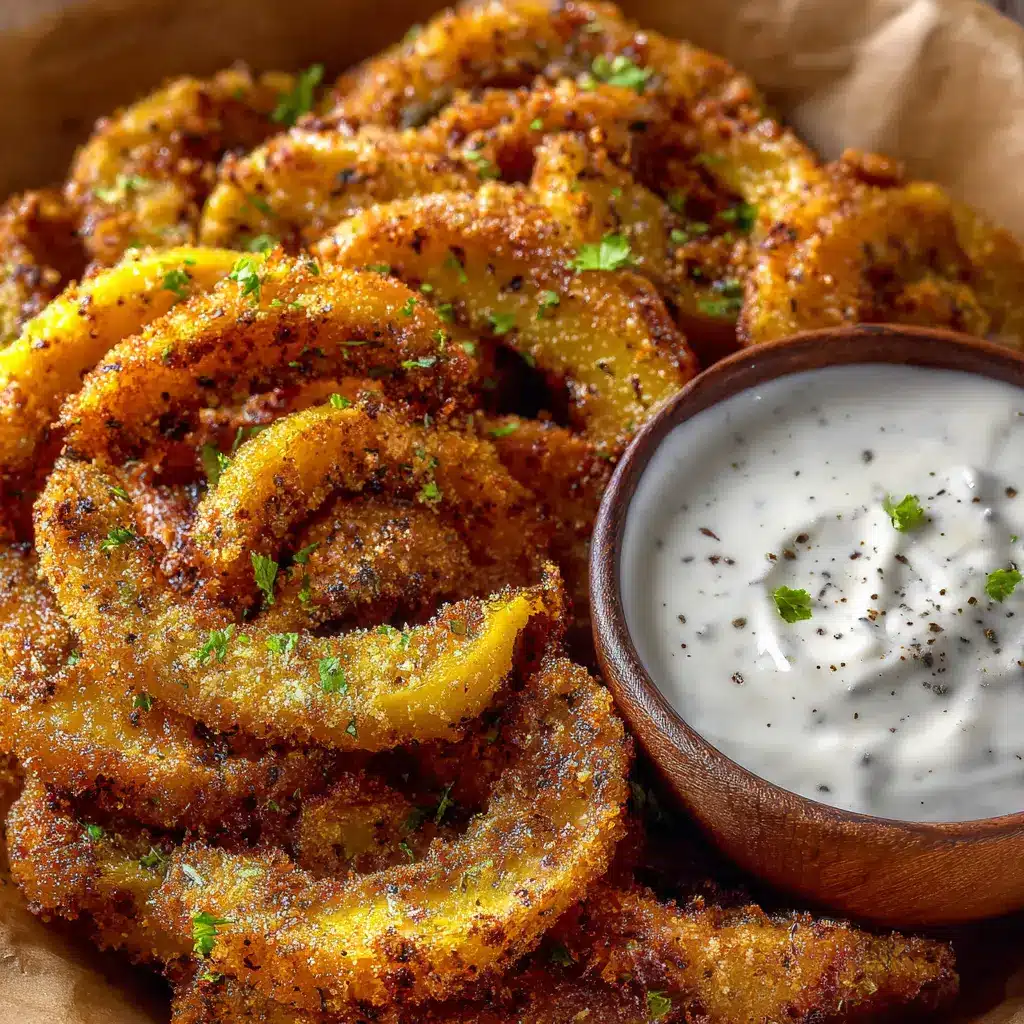 Crispy Fried Banana Peppers with Ranch Dip