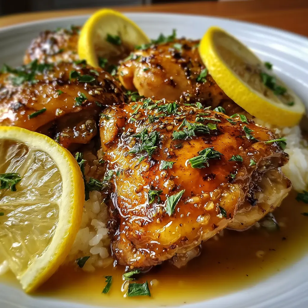 Crockpot Lemon Honey Chicken