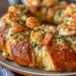 Garlic Butter Seafood Shrimp and Crab Crescent Ring