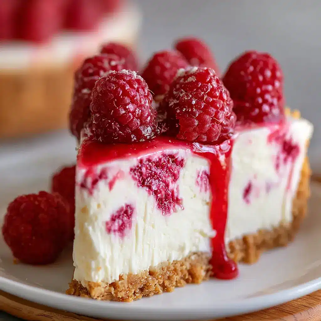 No Bake Raspberry Cheesecake