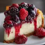 Velvety Vanilla Berry Cheesecake