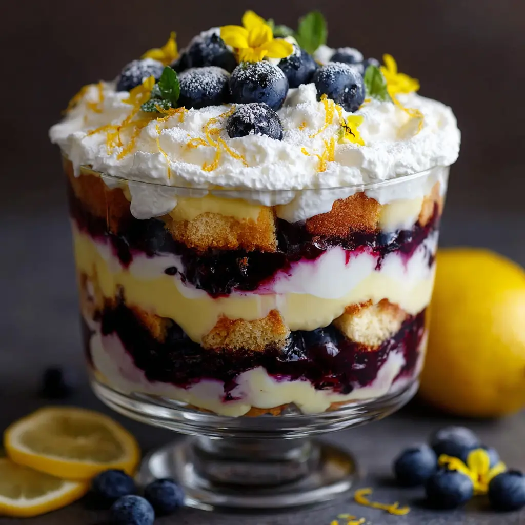 Lemon Blueberry Trifle