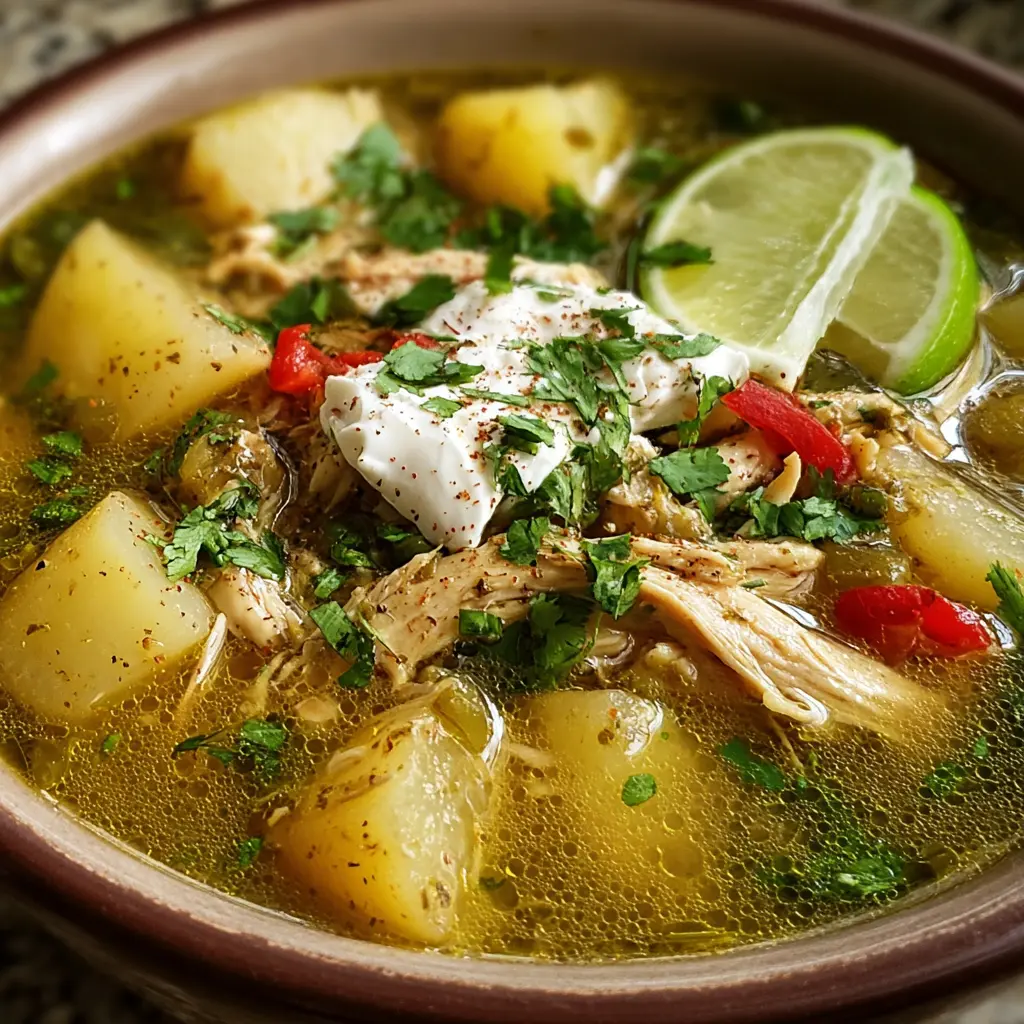 Mexican Green Chile Chicken & Potato Soup