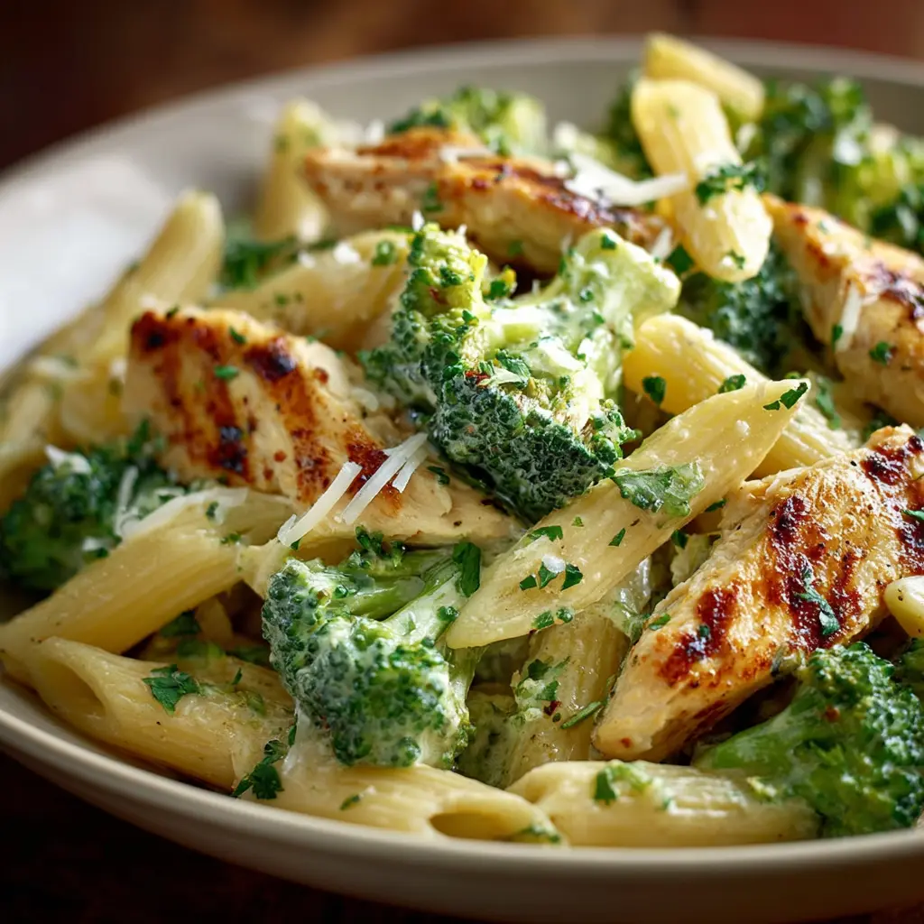 Creamy Broccoli and Chicken Penne