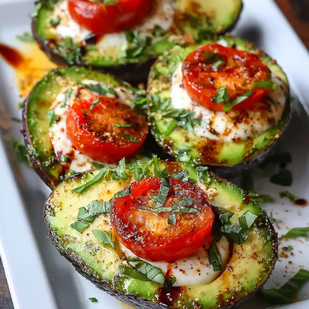 Caprese Stuffed Avocados