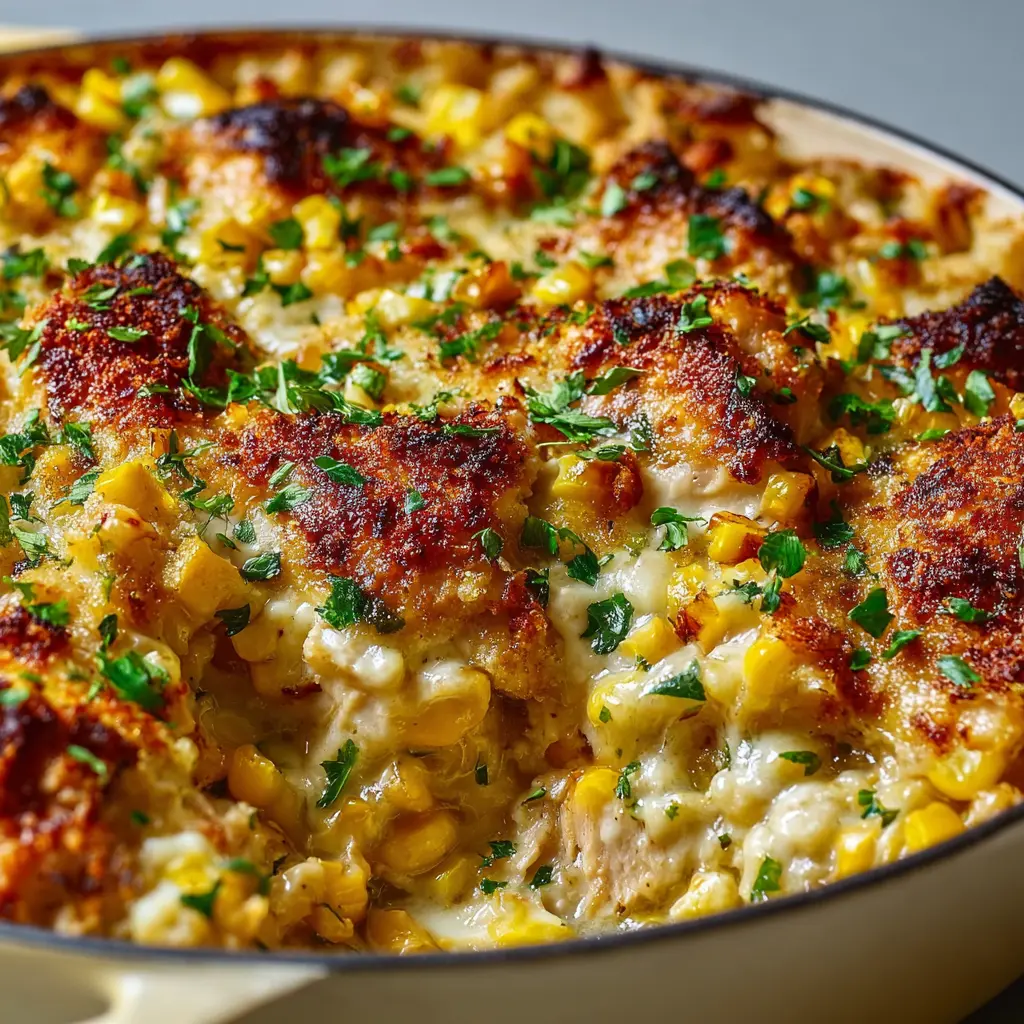 Street Corn Chicken Casserole