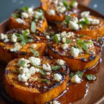 Roasted Sweet Potato Rounds with Honey and Feta