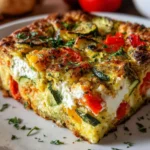 High-Protein Veggie Bake with Cottage Cheese
