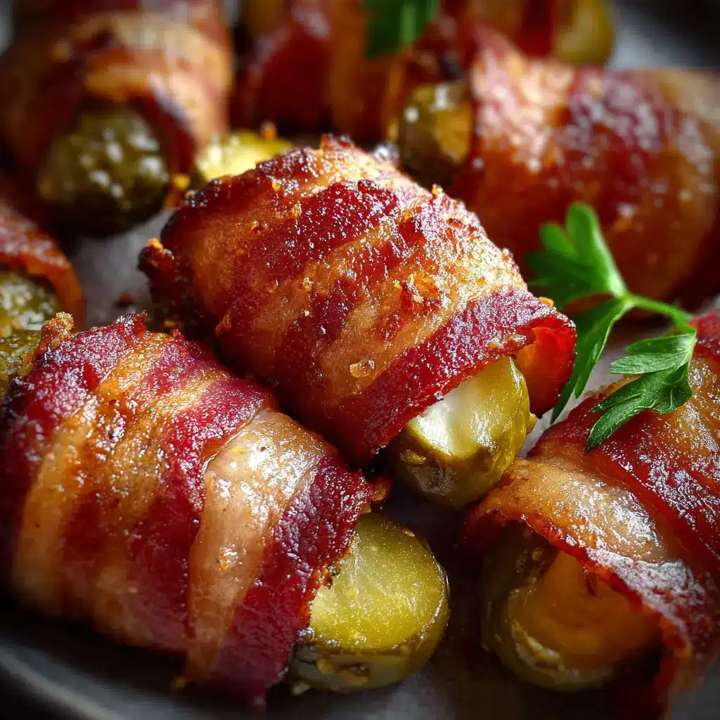 Turkey Bacon Wrapped Pickles