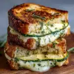 Garlic Butter Zucchini Grilled Cheese