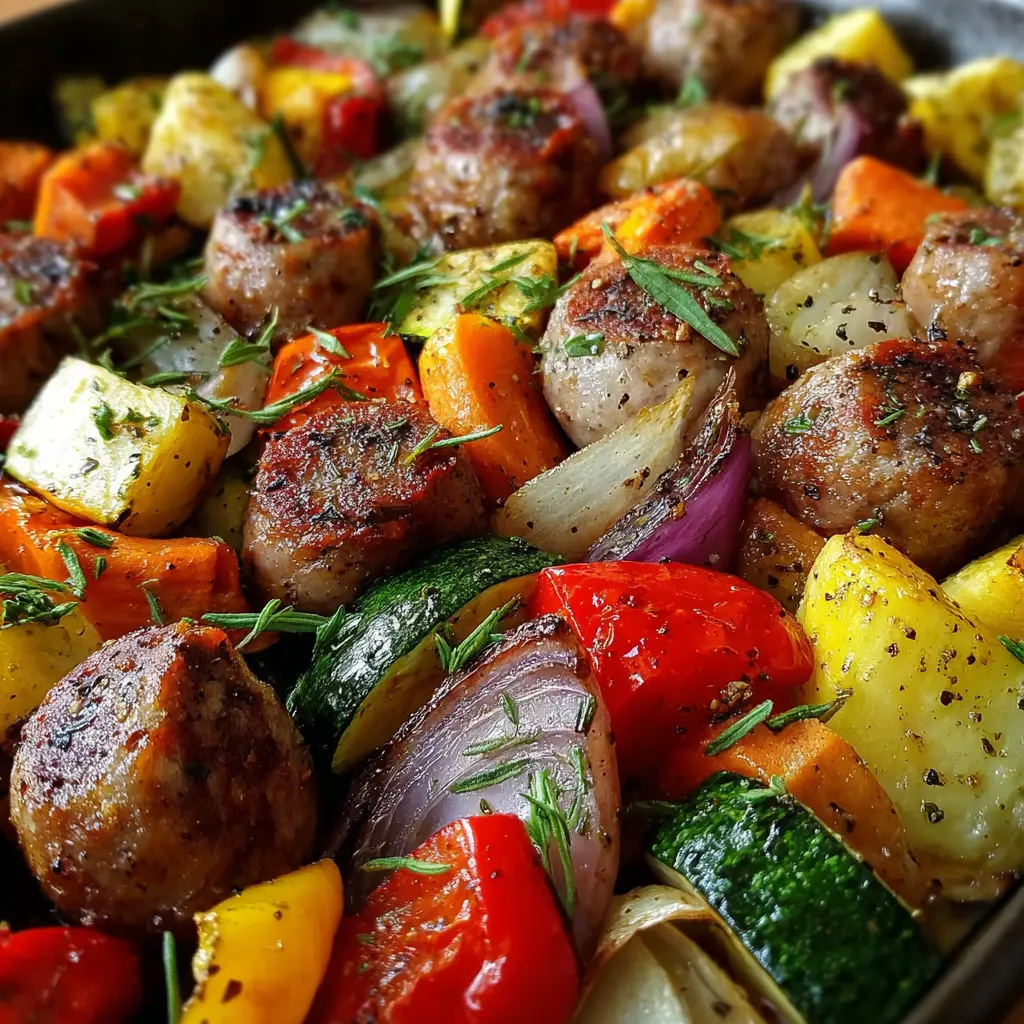 One-Pan Roasted Sausage & Veggies