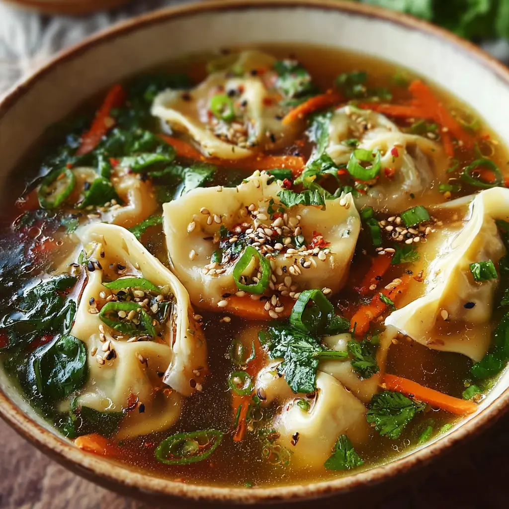 Easy and Delicious Potsticker Soup