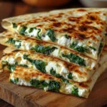 Cheesy Spinach & Feta Quesadillas