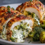 Cream Cheese and Broccoli Stuffed Chicken Breasts