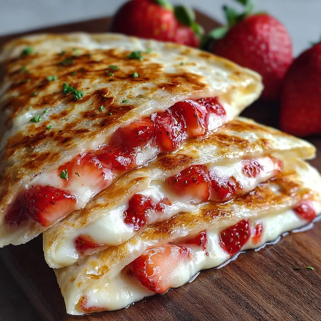Strawberry Cheesecake Quesadillas