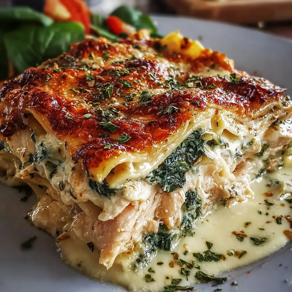 Chicken Lasagna with Spinach