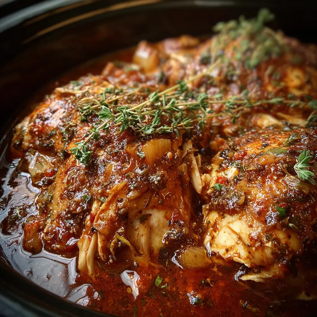 Sweet Baby Ray’s Crockpot Chicken