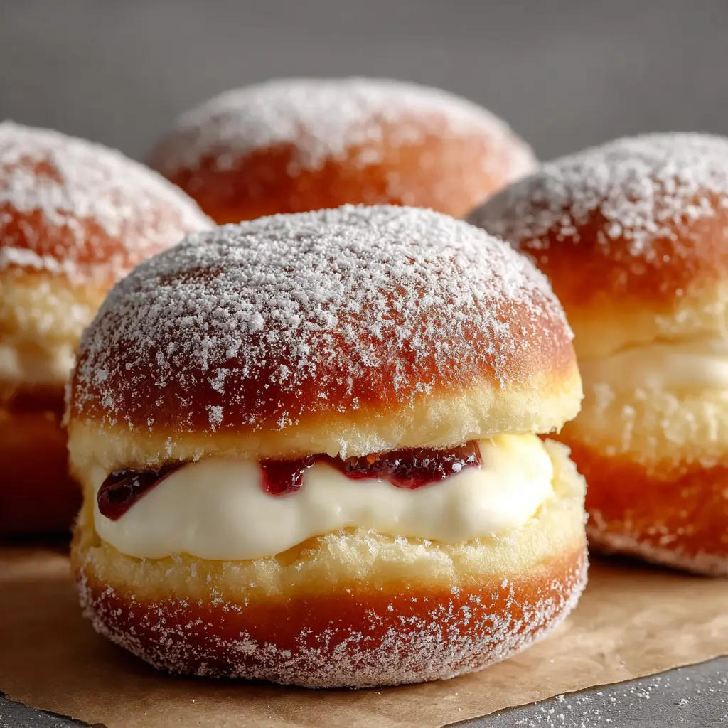 Bomboloni (Italian Cream-Filled Doughnuts)