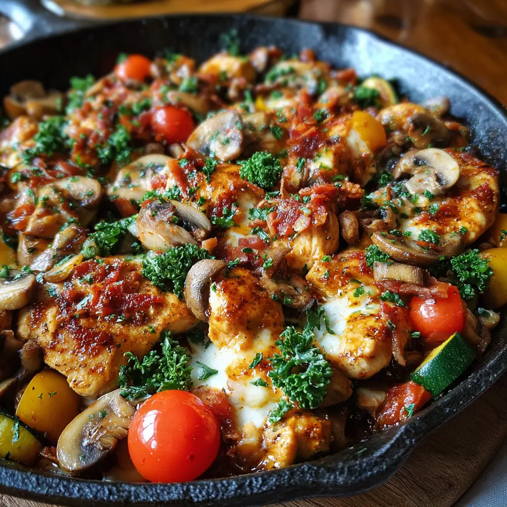 Loaded Chicken and Veggie Skillet