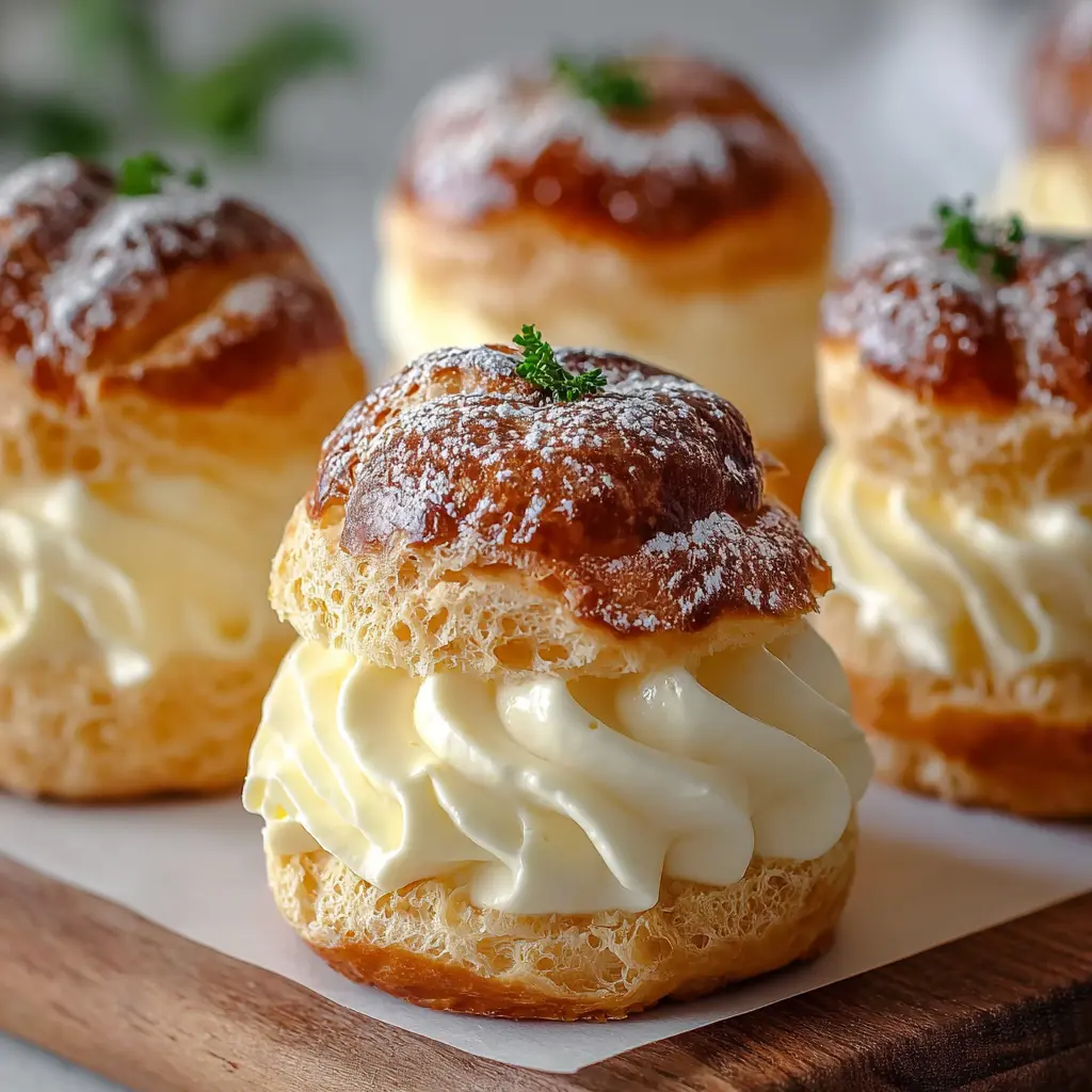 Choux Pastry Cheesecake Puffs