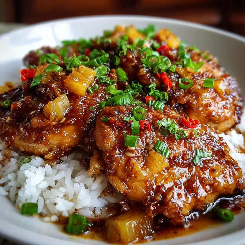 Slow Cooker Pineapple Brown Sugar Chicken