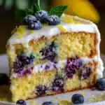 Easter Lemon Blueberry Cake