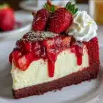 Red Velvet Strawberry Cheesecake