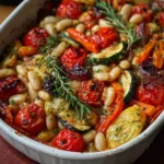 Rustic Roasted Vegetable Bake with Cannellini Beans