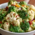 Broccoli and Cauliflower Salad